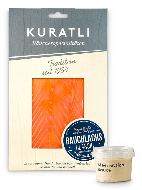 RAUCHLACHS 150g / Meerrettich Sauce