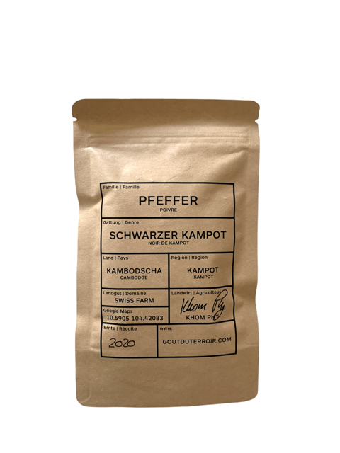 Schwarzer Kampot Pfeffer 50g